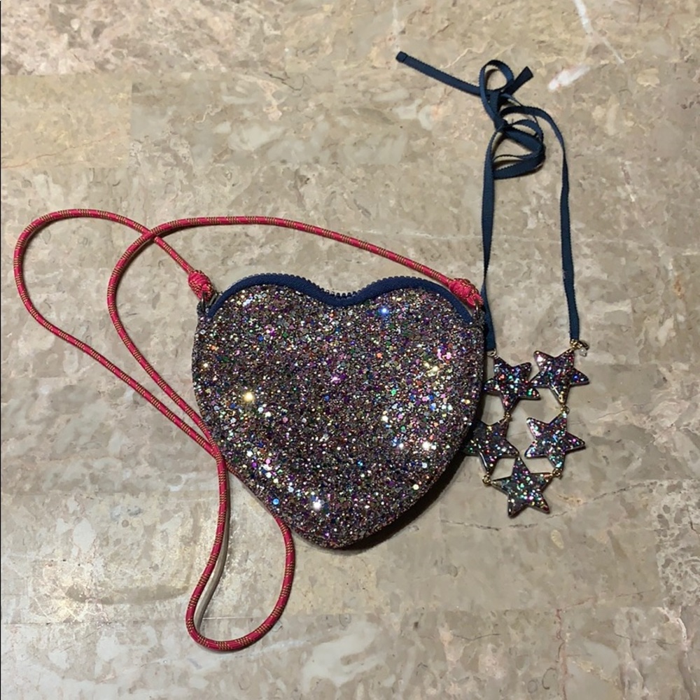 J. Crew kids purse and necklace.